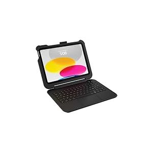 OtterBox Achiever Series Keyboard 360 pour iPad 10e gen 2022, 11e gen 2025 A16, Coque de protection équipée d’un clavier Français AZERTY, Testée selon les normes militaires, Noir, Livré sans emballage