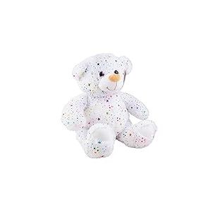 DODO D'AMOUR - Ours en Peluche À Paillette Étoile - Animaux - 192991 - Blanc - Doudou - Jouet pour Enfant - Cadeau - 53 cm x 40 cm - À Partir de 6 Mois