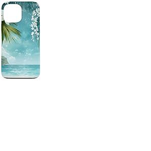 Plage Océan Tropical Hawaï Nature Été Coque pour iPhone 13 Pro Max