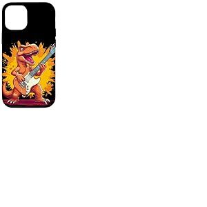 Dinosaure à bascule avec guitare électrique pour une ambiance forte Coque pour iPhone 12/12 Pro