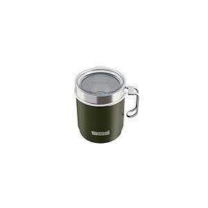 Sigg - Mug Thermos - Travel Mug Roasted Green - Avec Couvercle en Tritan & Anse - Lavable au Lave-Vaisselle - Sans BPA - Acier Inoxydable 18/8 - Camping & Randonn&eacute;e - Vert Fonc&eacute; - 0,36L
