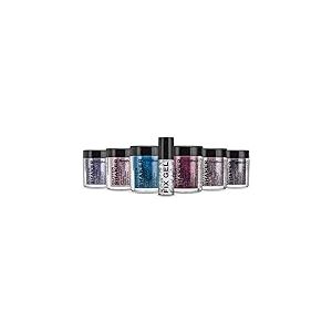 Stargazer Un Superbe Ensemble de 6 Tubes de Paillettes Ultra Brillantes 5 g + Gel Fixant Parfait pour Fans de Paillettes