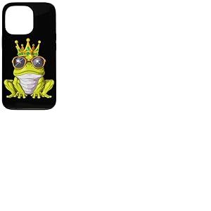Grenouille Royale avec Couronne Et Lunettes De Soleil Roi Coque pour iPhone 13 Pro