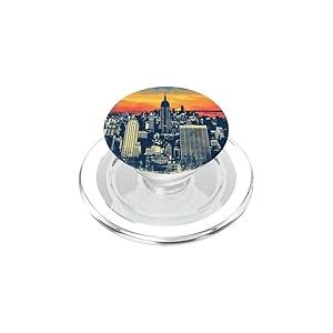 New York City Skyline au Coucher du Soleil New York PopSockets PopGrip pour MagSafe