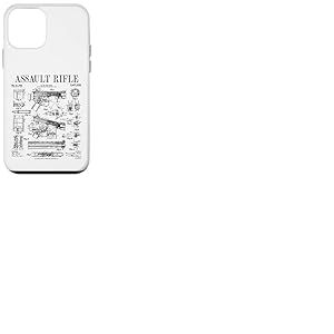 Fusil d'assaut vintage pistolet militaire arme à feu brevet Coque pour iPhone 12 mini