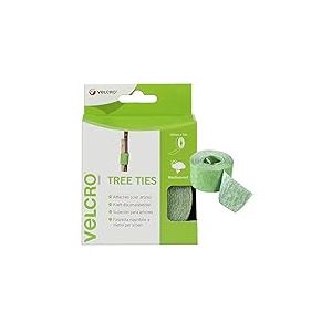 Velcro Marque One-Wrap Ruban Auto-Agrippant Pour Plantes, 12 Mm X 5 M, Vert - Solution Sécurisée Réutilisable Et Respectueuse Des Plantes Pour Sangles D’Attaches Pour Les Arbres Et Plantes