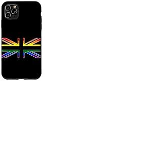 Drapeau Union Jack LGBTQ GAY Pride arc-en-ciel Royaume-Uni Coque pour iPhone 11 Pro Max