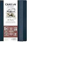 CANSON Art Book Mi-Teintes - Carnet format portrait 80 pages 14x21.6cm papier dessin double face 160g/m²