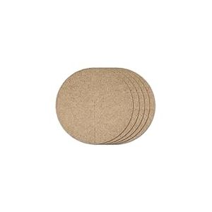 La Cordeline Lot 5 Disques de Paillage Naturel 40cm en Feutre de Chanvre 600 g/m² – Protection Contre Les Mauvaises Herbes, Le Froid et l’Évaporation, Marron