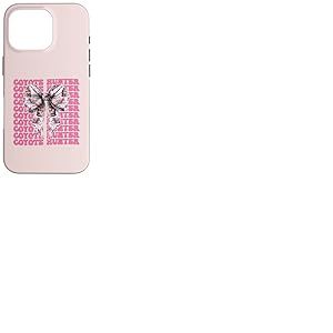 Ruban Rose Coyote Chasseur Coyote, Coquette Coque pour iPhone 16 Pro