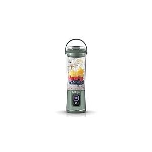 Ninja Blast Blender portable, 530 ml, couvercle r&eacute;sistant aux fuites et bec verseur, mini blender sans fil puissant, rechargeable, smoothies, shakes, mixe fruits et gla&ccedil;ons, Vert For&ecirc;t, BC151EUEM