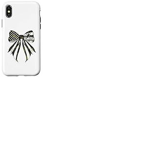 Tchoukball Player 4 juillet drapeau américain camouflage coquette Coque pour iPhone X/XS