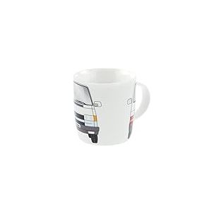 BRISA VW Collection - Volkswagen Combi Bus T4 Camper Van Mug de Café en porcelaine (New Bone China), Tasse à Thé, Grand gobelet pour la Cuisine, Atelier, Camping/Cadeau/Souvenir (Avant/Blanc)