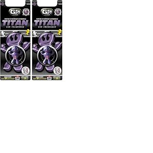 GS27 - D&eacute;sodorisant Voiture &agrave; Clipser Titan 3D - Parfum Voiture 100% Fran&ccedil;ais - Figue de M&eacute;diterrann&eacute;e (Lot de 2)