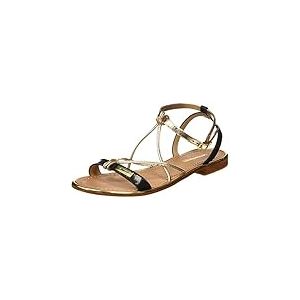 Les Tropeziennes Femme Hirondel Chaussures-femmes Chaussure-de-loisirs Nu-pieds-et-sandales, Noir Noir Or 610, 39 EU