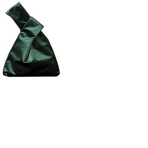 YuuTbiu Sac &agrave; main &eacute;l&eacute;gant, sac &agrave; main portable, sac &agrave; n&oelig;ud en velours, pochette pour t&eacute;l&eacute;phone, pochette cadeau pour femme, vert, middle