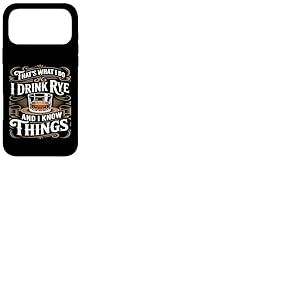 C'est ce Que Je Fais Je Bois de seigle Whisky Vintage dr&ocirc;le Coque pour iPhone 17 Pro Max