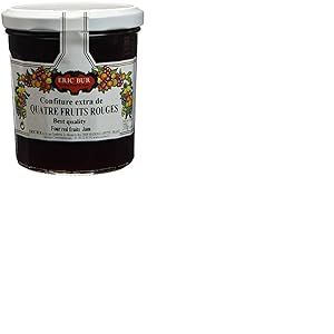 ERIC BUR Confiture Extra de 4 Fruits Rouges 370 g - Lot de 3