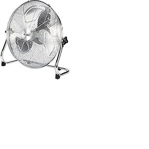 ARDES - AR5C40B Ventilateur de sol silencieux à 3 pales BOXCHROME 40 - Ventilateur de sol chromé avec inclinaison verticale et commande manuelle - Petit ventilateur de sol à 3 vitesses Ardes