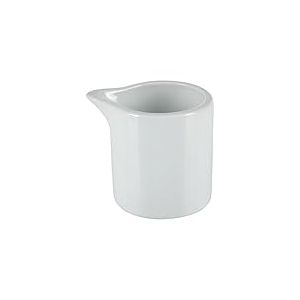 Olympia Pot &agrave; lait , 57 ml/2 oz (lot de 6), porcelaine blanche, Pichets &agrave; bord droit id&eacute;aux pour le lait, la cr&egrave;me, les sauces, les sauces, Passent au lave vaisselle, micro-ondes, CB704
