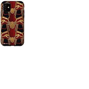 Coque pour iPhone 11 Marvel Spider-Man - No Way Home - Motif rouge et doré