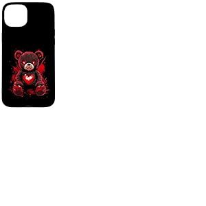 Ours en Peluche Gothique Femme Gothiques Ours en Peluche Coque pour iPhone 15 Plus