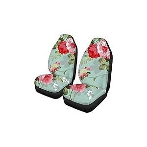 TOADDMOS Lot de 2 Housses de si&egrave;ge de Voiture universelles Respirantes Motif Encre Chinoise, pour la Plupart des Voitures, SUV, camions, berlines ou camionnettes
