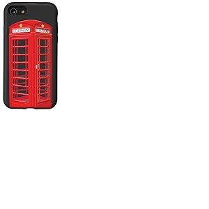 Cabine téléphonique anglaise, dessin à la main Coque pour iPhone SE (2020) / 7 / 8