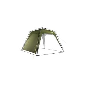 Lumaland Outdoor tonnelle Pliante - Pavillon | Imperm&eacute;able & Protection UV | 2,5 x 2,5m | Tente de Jardin INCL. 1x Panneau lat&eacute;ral & Sac & piquets | pour Le Camping | Pop-up Rapide [Vert fonc&eacute;]