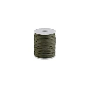 cyclingcolors 1x Cordon Cordelette Tressée 4 mm 25 m polypropylène Bracelet Pendentif Bijoux Collier Laisse Lacet Ceinture décoration Couture, Vert Kaki