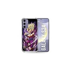 Cokitec Coque Renforcée pour Samsung Galaxy S24 Manga Dragon Ball Sangohan Violet