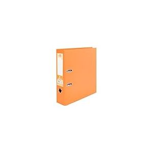 Liderpapel 972783 Documenta Classeur Levier Carton Rembord&eacute; PVC 1,9 mm Dos 75 mm Rado M&eacute;tallique Orange