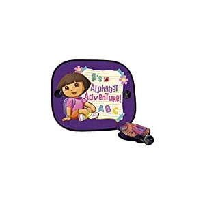 ABC Parts DORA L'EXPLORATRICE DOR5022 Rideaux Pare-Soleil &agrave; Ventouses Lat&eacute;raux, Violet, Set de 2