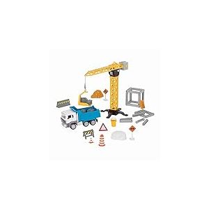 DRIVEN by Battat &ndash; Jeu de Grue de Chantier (62 pi&egrave;ces) &ndash; Jeu de Construction 62 pi&egrave;ces pour Enfants &ndash; Camion-Benne et Accessoires &ndash; Jouer &agrave; Faire Semblant &ndash; 3 Ans et +
