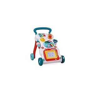 Mobiclinic®, Chariot de Marche Bébé, Avec Musique et Lumières, Vitesse Réglable, Jouets Amovibles, Master, + 6 mois, Centre d'activités Éducatives, Stable et Sûr, Multicolore