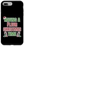 Nom de r&eacute;union de Famille &laquo; Having A Fleur Christmas Time &raquo; Coque pour iPhone 7 Plus/8 Plus
