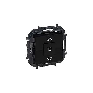 LEGRAND Interrupteur pour volets roulants 6AX pour installation encastr&eacute;e, gamme Nilo&eacute; Step, couleur anthracite, 398246B