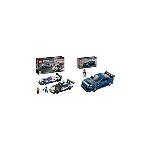 LEGO Speed Champions Voitures de Course BMW M4 GT3 et BMW M Hybrid V8, Véhicules Jouet pour Enfants & Speed Champions La Voiture de Sport Ford Mustang Dark Horse Véhicule Jouet, Set de Construction
