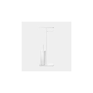 Brabantia Mindset Serviteur de Toilettes - Etagère de Salle de Bain - Porte Rouleau et Brosse de Toilette hygiénique - Acier résistant à la Corrosion