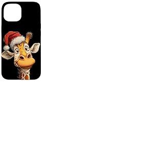 Costume de Girafe Souriante avec Chapeau de No&euml;l Coque pour iPhone 15