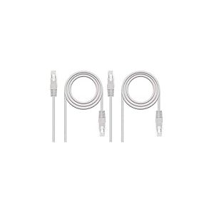 Nano Cable 10.20.0400-L30 - C&acirc;ble Ethernet RJ45 Cat.6 UTP AWG24, Gris, 30cm (Lot de 2)