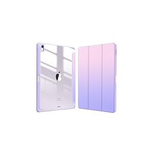 FINTIE Coque pour iPad Air 13 Pouces M3/M2 (2025/2024) - [Rangement de Stylet] Coque Transparente Claire, &Eacute;tui Antichoc avec Bord en TPU Housse Pliable Sommeil/R&eacute;veil Auto, Ombre Fantaisie