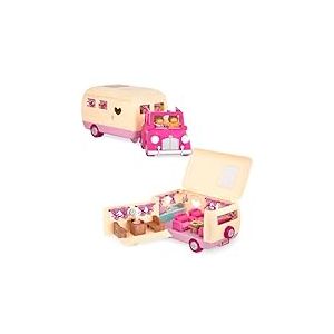 Li'l Woodzeez - Jeu de figurines d'animaux - Voiture-jouet et camping-car - Jeu pour enfants - Meubles pour maison de poupée - 3 ans et +