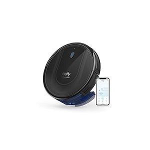 eufy Robot aspirateur avec fonction de nettoyage, RoboVac G10 Hybrid, navigation dynamique intelligente, aspirateur 2 en 1 et robot aspirateur balai, puissance d'aspiration de 2000 Pa
