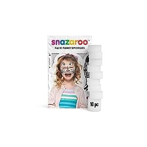 Snazaroo - Éponges Circulaires Haute Densité à Pores Fins Pour Peinture Pour le Visage et Le Corps - Lot de 10 - Facile à Utiliser et à Nettoyer