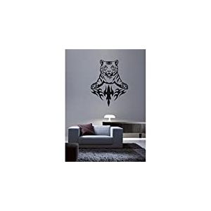 Tatoutex Stickers Tigre Tribal - Violet, L 100cm x H 130cm