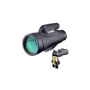 Starboosa T&eacute;lescope monoculaire Haute d&eacute;finition 12 x 50 avec Support pour Smartphone &ndash; Monoculaire &eacute;tanche avec Prisme BAK4 Durable et Transparent pour Observation des Oiseaux, Chasse, Camping,