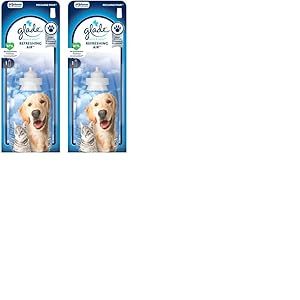Glade Recharge Sense & Spray Pet Range - Infus&eacute; Aux Huiles Essentielles - Id&eacute;al Contre Les Odeurs Des Animaux - Jusqu'&agrave; 2 Mois De Parfum - 1 Recharge (Lot de 2)