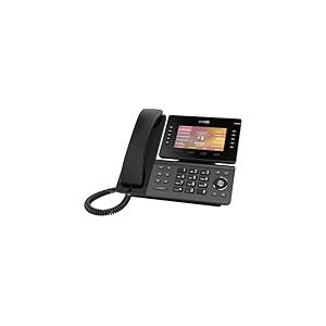 Snom D865 TéLéPhone Fixe VoIP avec ÉCran Couleur IPS 5 Inclinable, Wi-FI, Bluetooth 5.0, Audio HD, RéDuction De Bruit Avancée, 10 Touches Programmables, 2 Ports USB 2.0, Design ÉLéGant