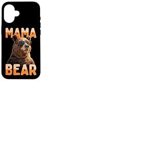 Mama Bear M&egrave;re Ours Maman F&ecirc;te des M&egrave;res Grizzly Maman Ours Coque pour iPhone 16